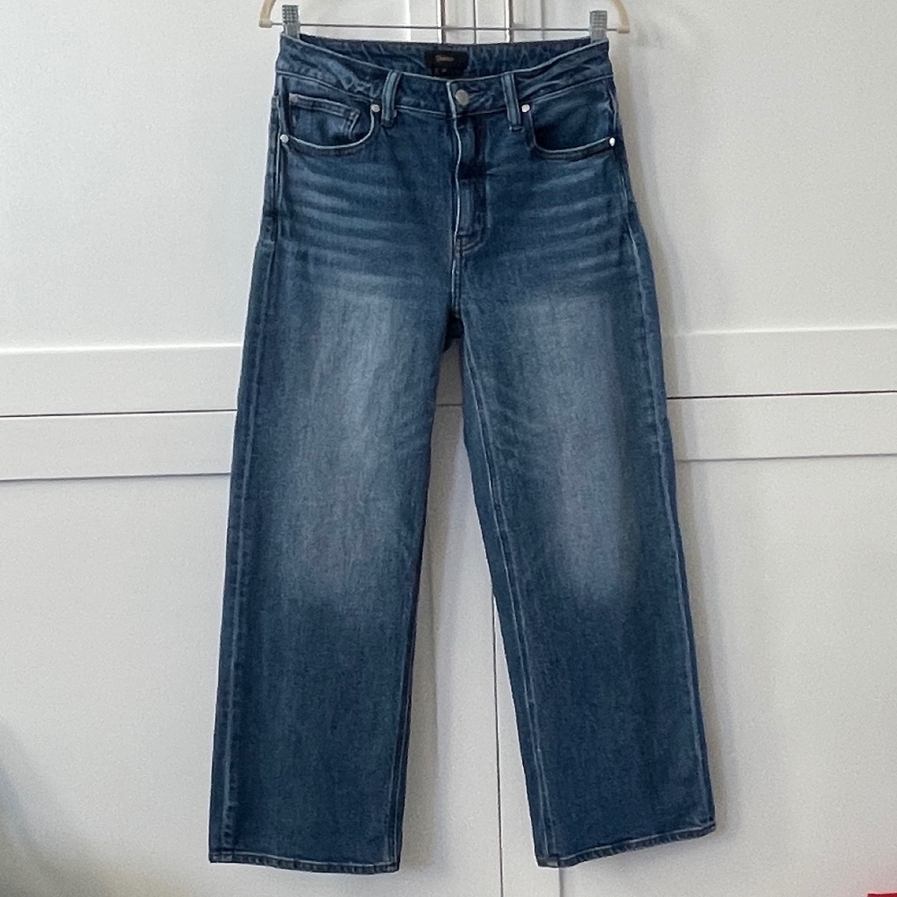 Quince NWOT Bella Stretch Relaxed Straight Jeans 28 Atlantic Blue (28" inseam)